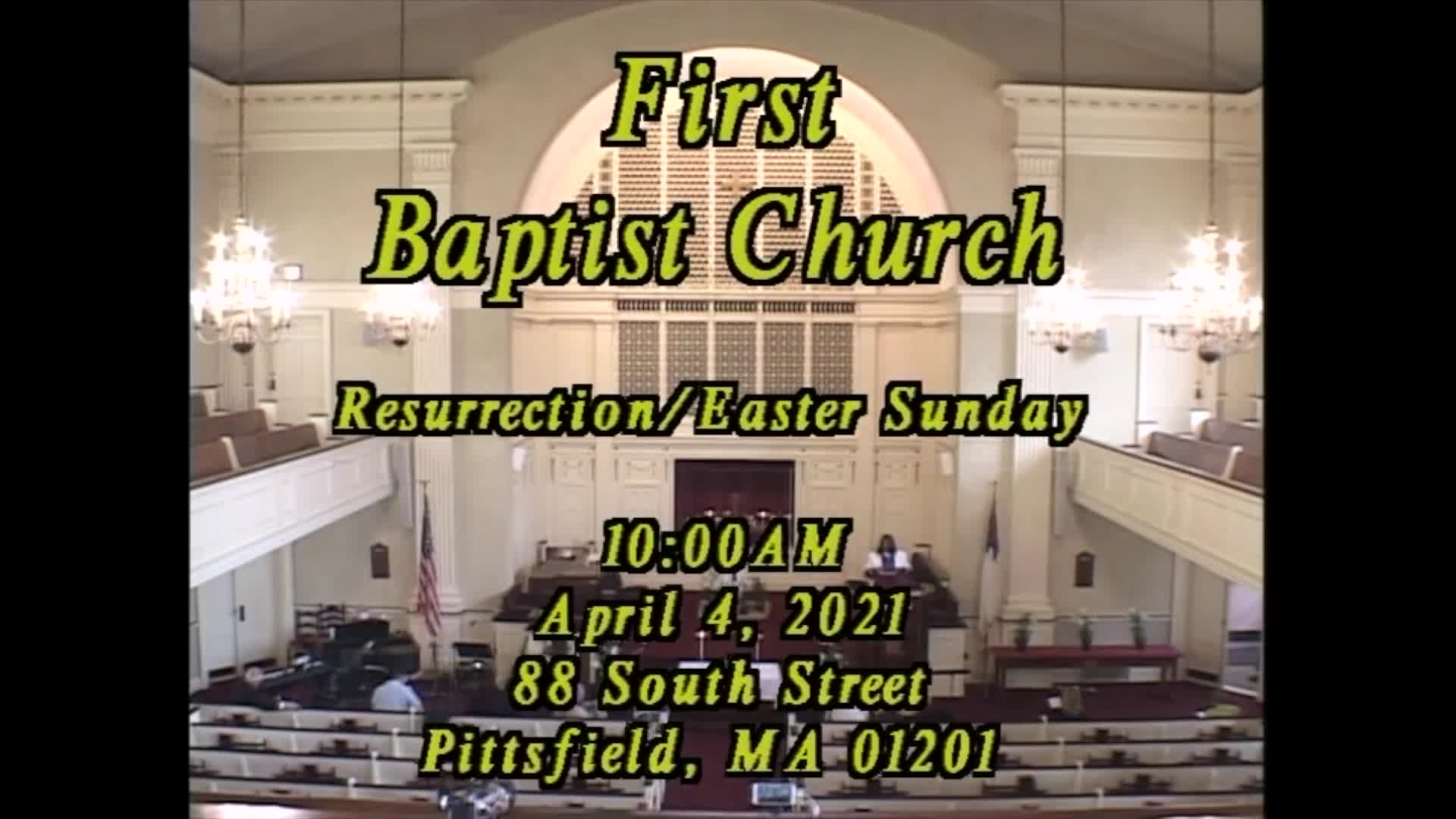 Thumbnail image for First Baptist Church of Pittsfield.  April 4, 2021.
