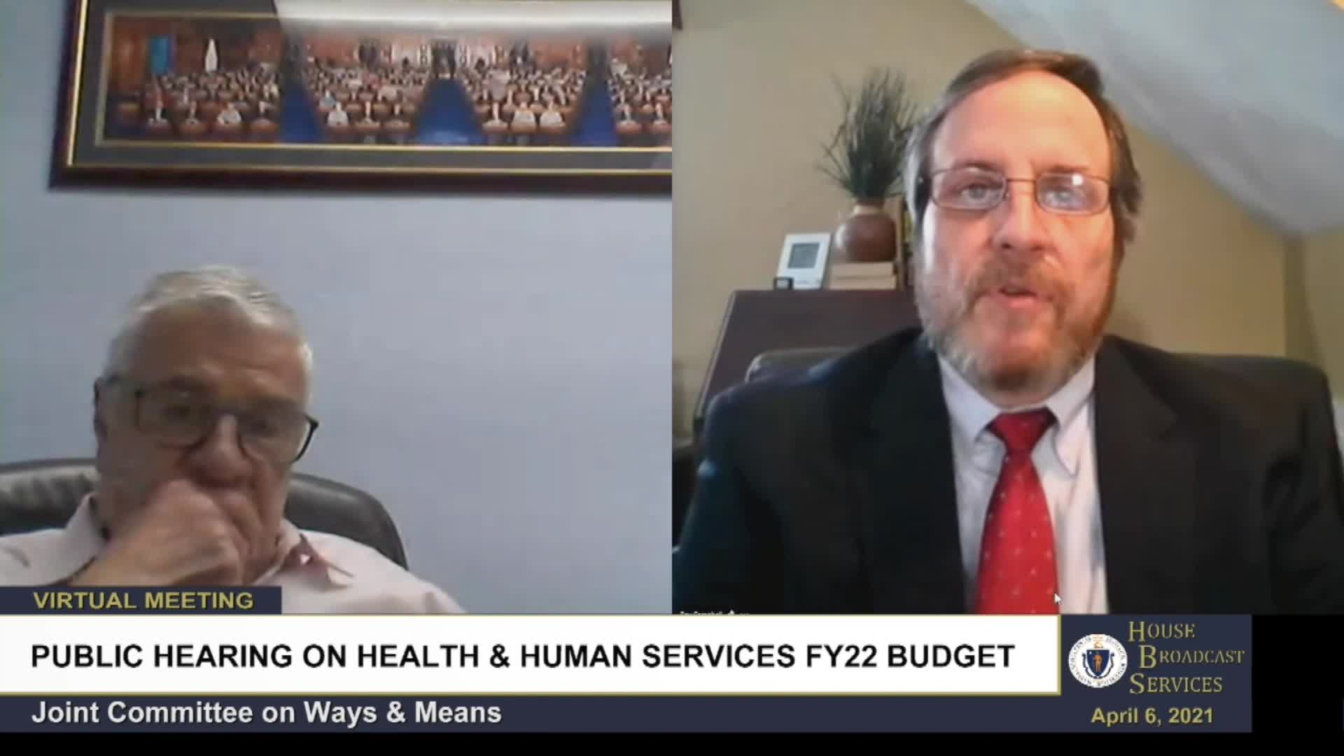 Thumbnail image for Commonwealth of Massachusetts State House.  Joint Committee on Ways & Means, FY2022 Budget Hearing on Health and Human Services, Part 4 of 4, April 6, 2021.