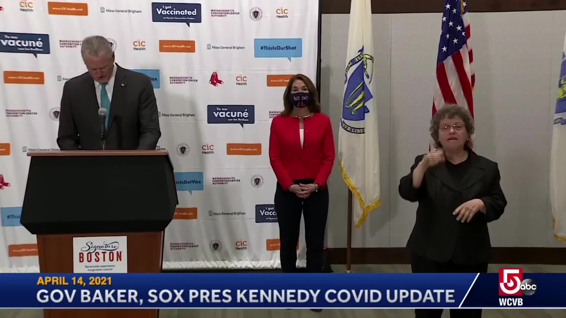 Thumbnail image for Commonwealth of Massachusetts State House.  Governor Baker COVID-19 Update: April 14, 2021.