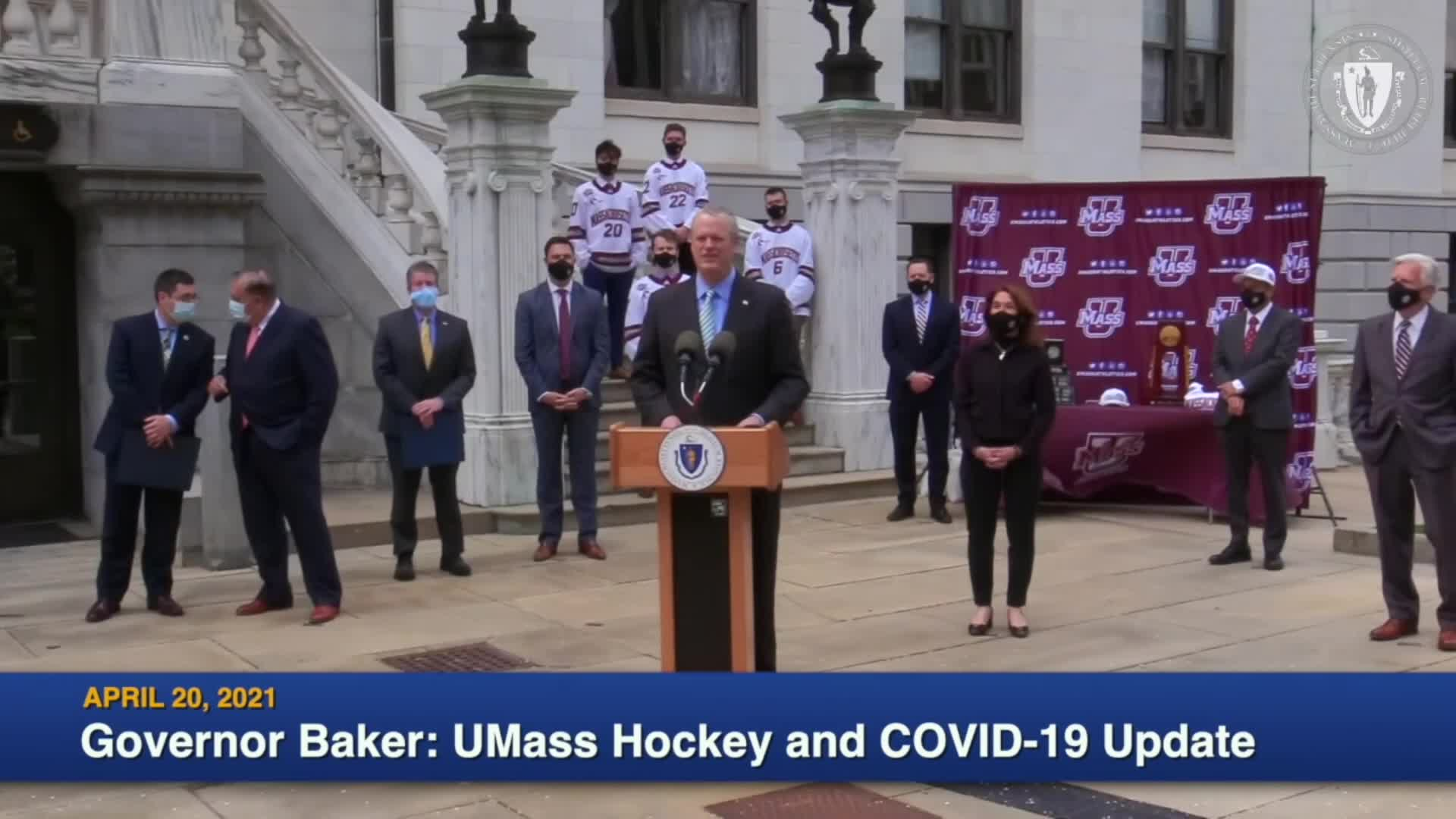 Thumbnail image for Commonwealth of Massachusetts State House.  Governor Baker COVID-19 Update: April 20, 2021.