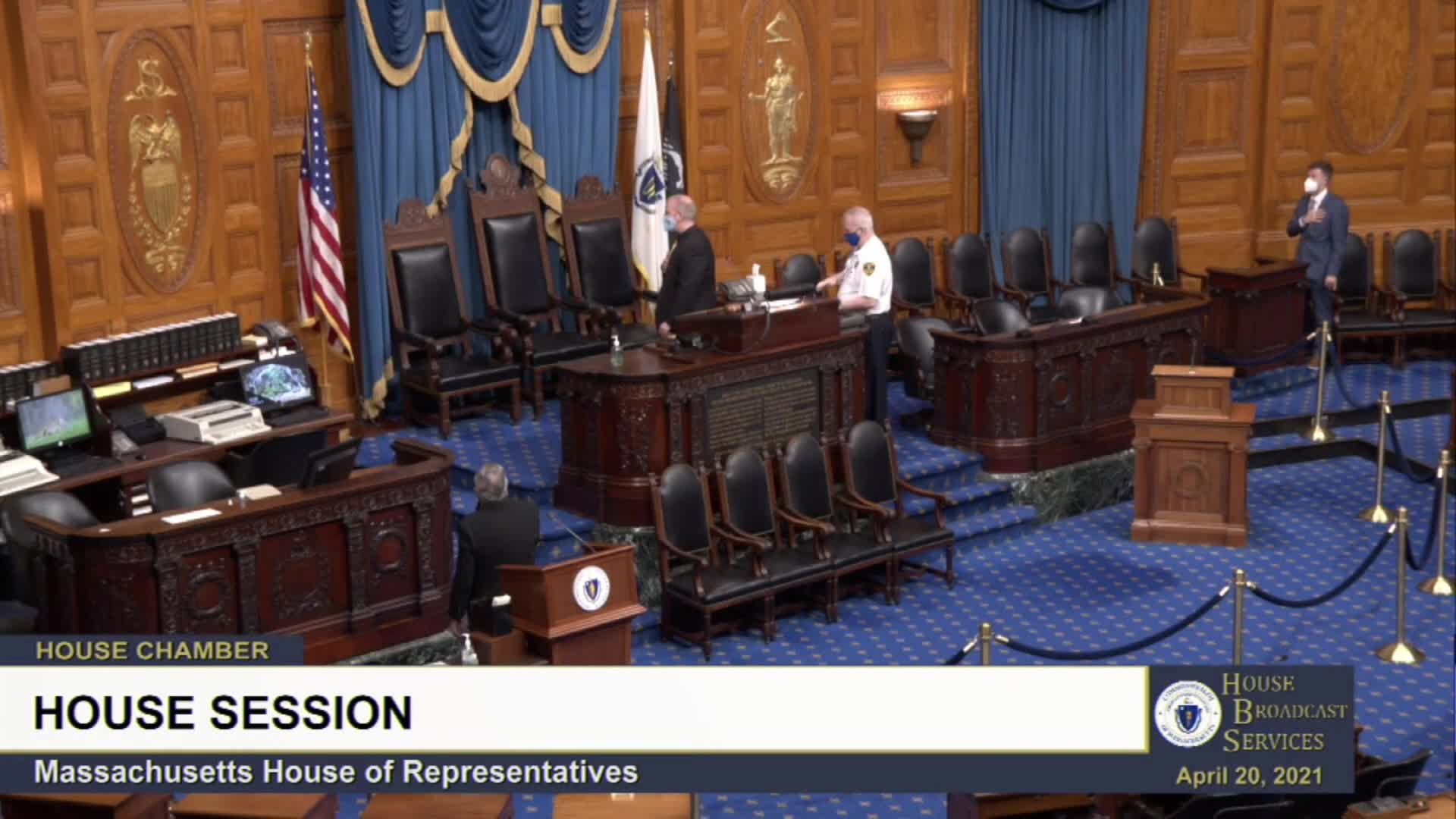 Thumbnail image for Commonwealth of Massachusetts State House.  House of Representatives, Informal Session, April 20, 2021.