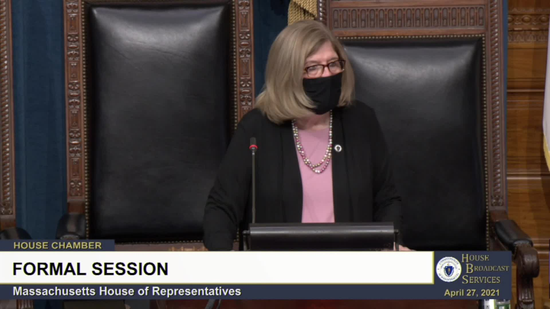 Thumbnail image for Commonwealth of Massachusetts State House.  House of Representatives.  FY2022 Budget Formal Session, Part 2 of 3, April 27, 2021.