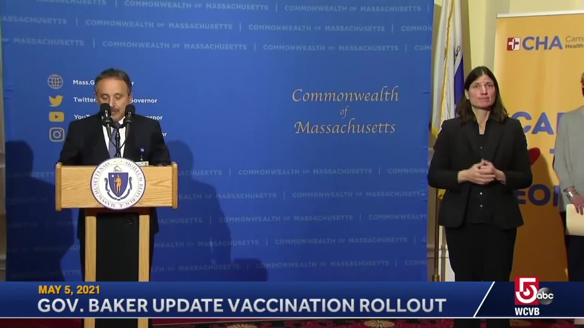 Thumbnail image for Commonwealth of Massachusetts State House.  Governor Baker COVID-19 Update: May 5, 2021.