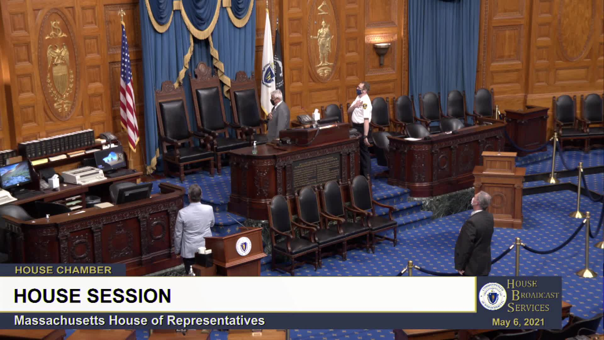 Thumbnail image for Commonwealth of Massachusetts State House.  House of Representatives, Informal Session, May 6, 2021.