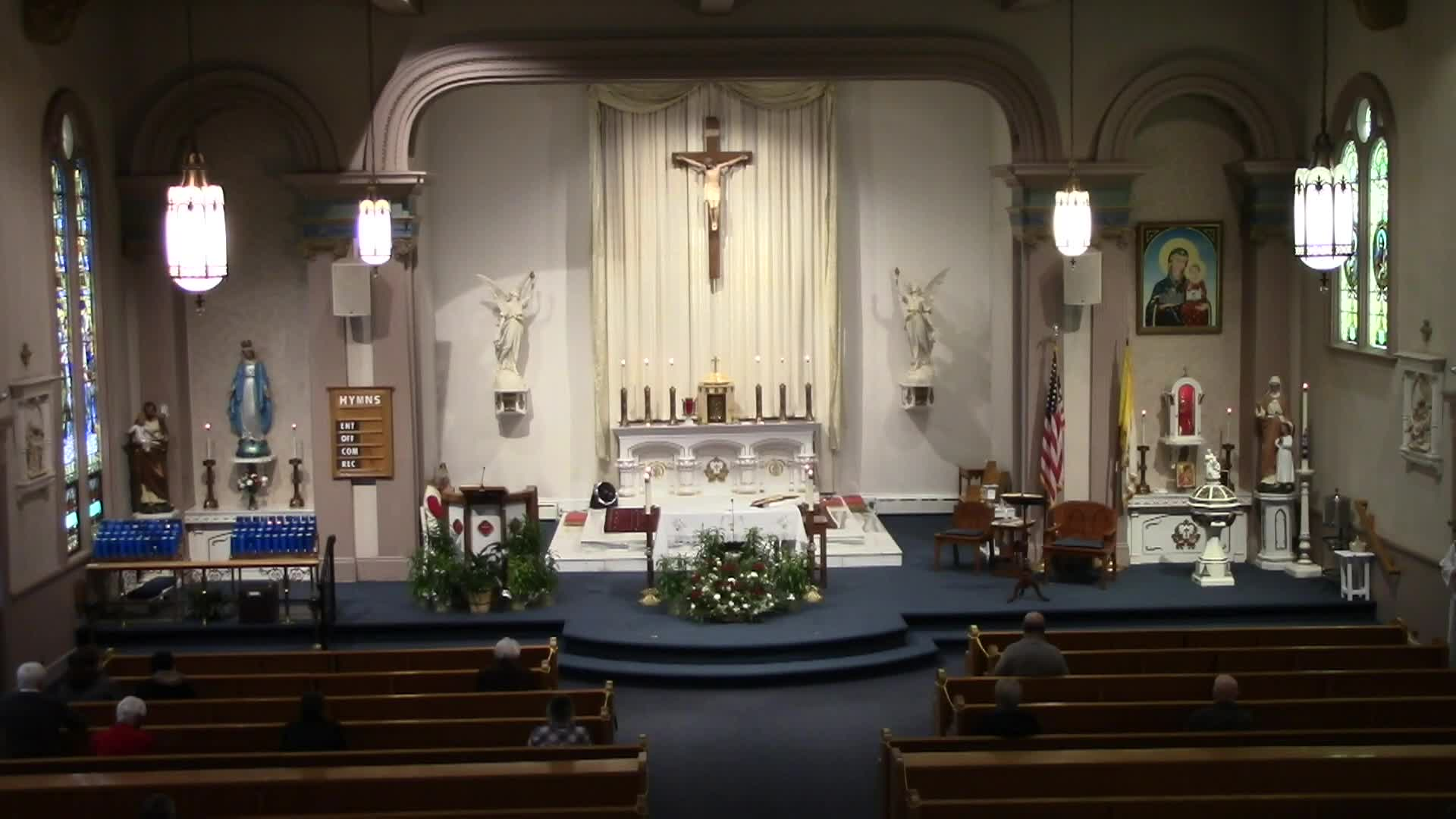 Thumbnail image for "Holy Mass," Celebrated by Fr. Brian McGrath, Pastor, St. Mary’s Parish, Lee, Massachusetts.  May 9, 2021.