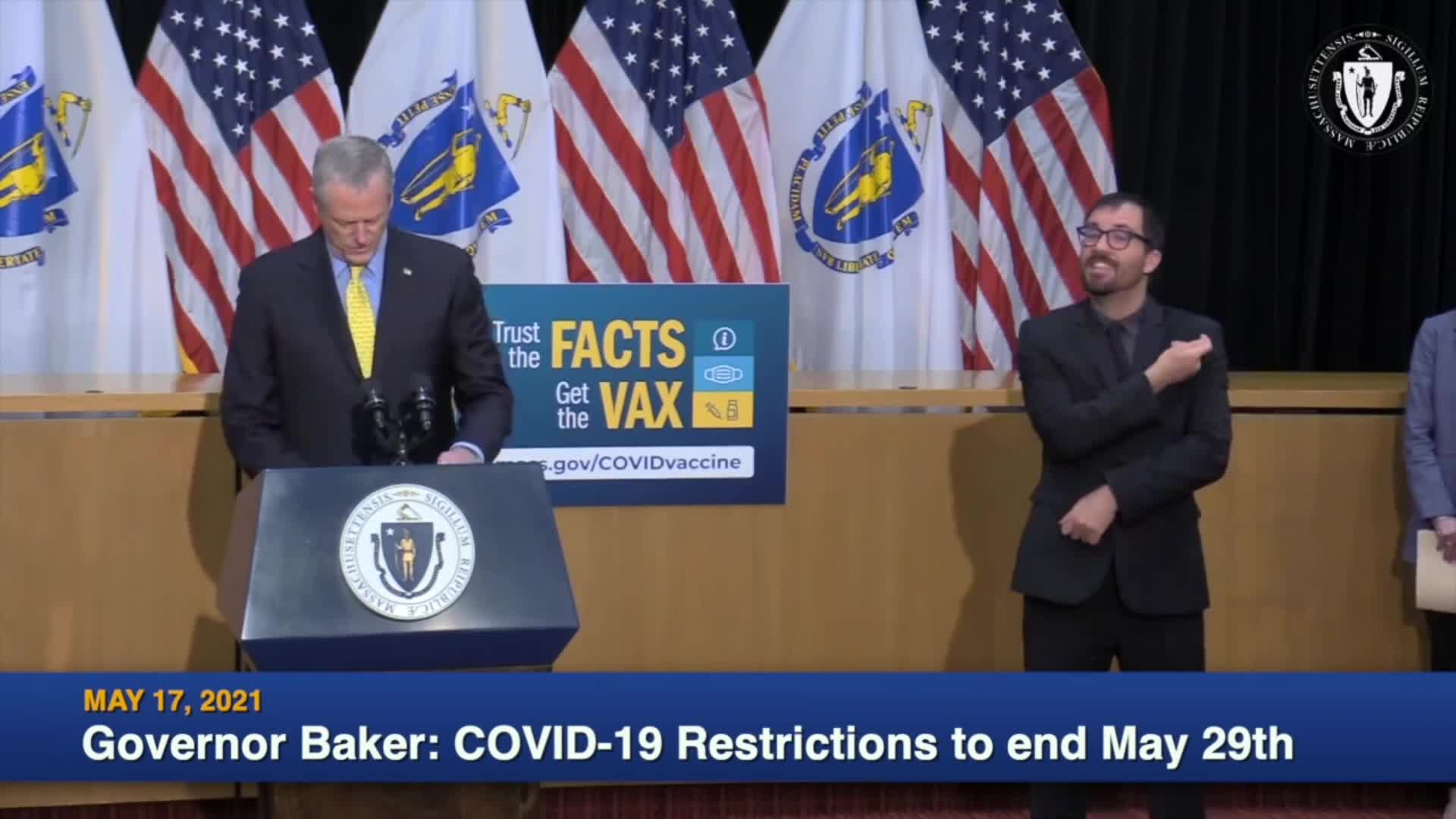 Thumbnail image for Commonwealth of Massachusetts State House.  Governor Baker COVID-19 Update: May 17, 2021.