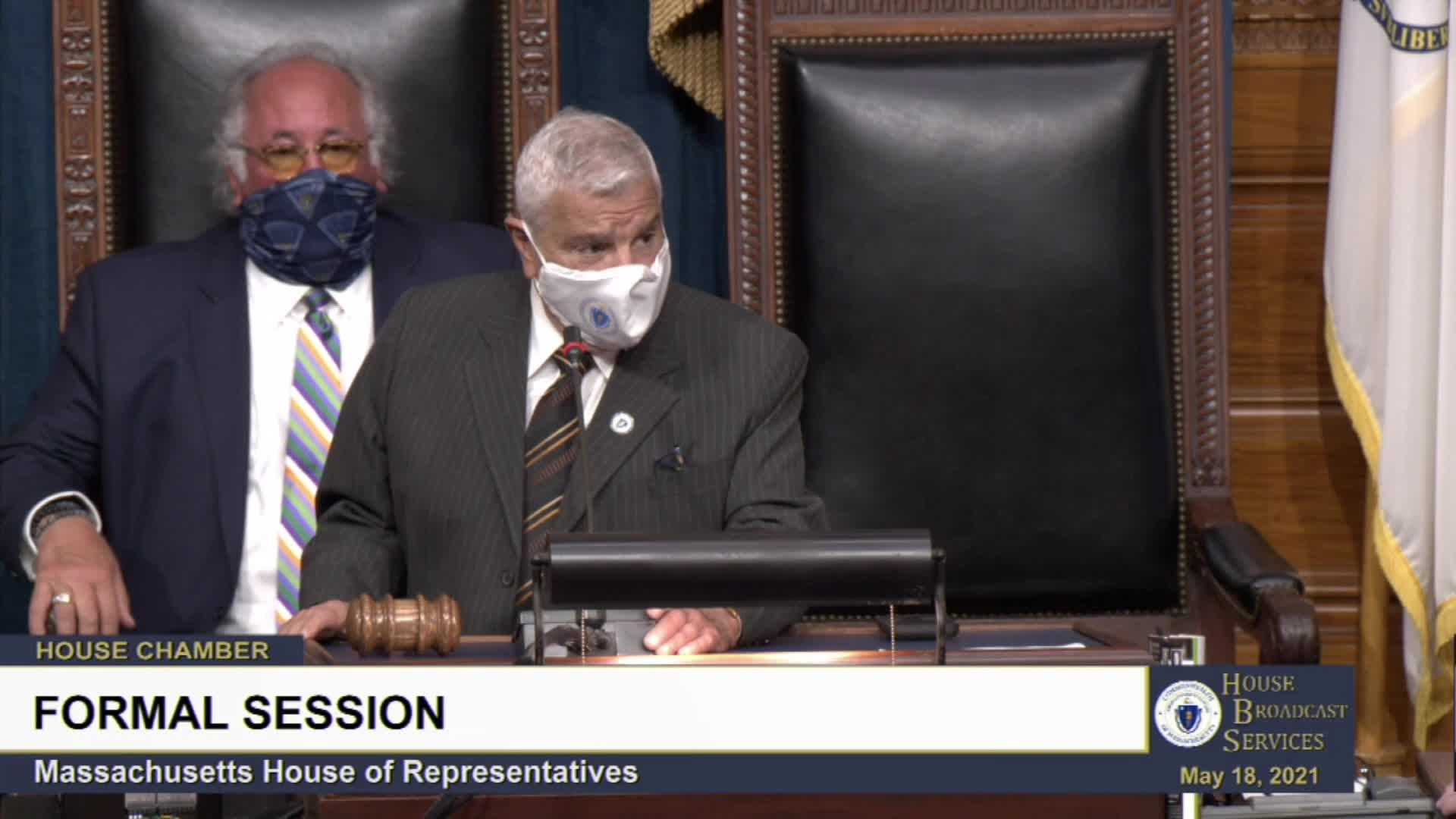 Thumbnail image for Commonwealth of Massachusetts State House.  House of Representatives, Formal Session, May 18, 2021.