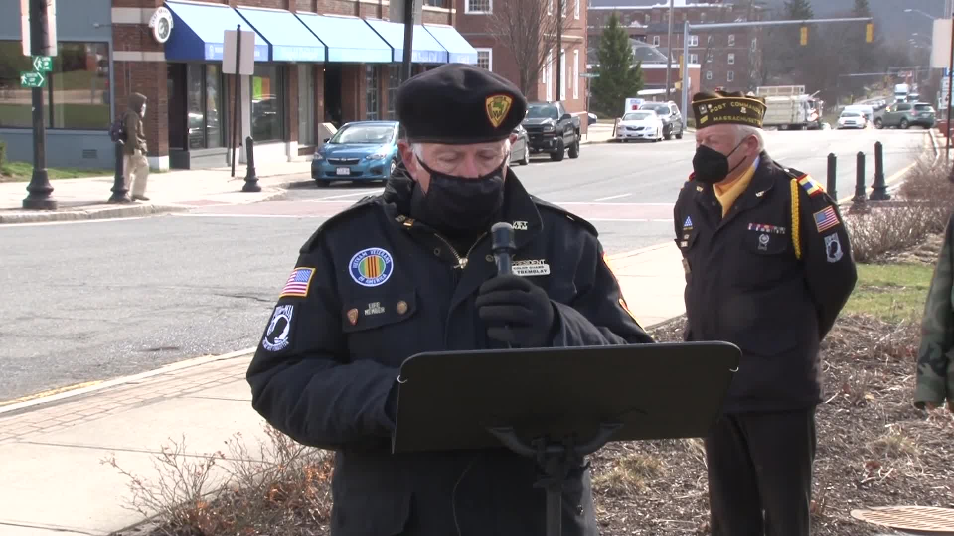 Thumbnail image for "Vietnam Veteran Memorial Day Ceremony, March 29, 2021, Park Square, Pittsfield, Massachusetts."