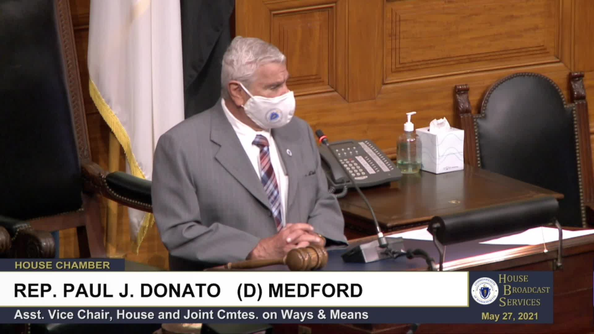 Thumbnail image for Commonwealth of Massachusetts State House.  House of Representatives, Informal Session, May 27, 2021.