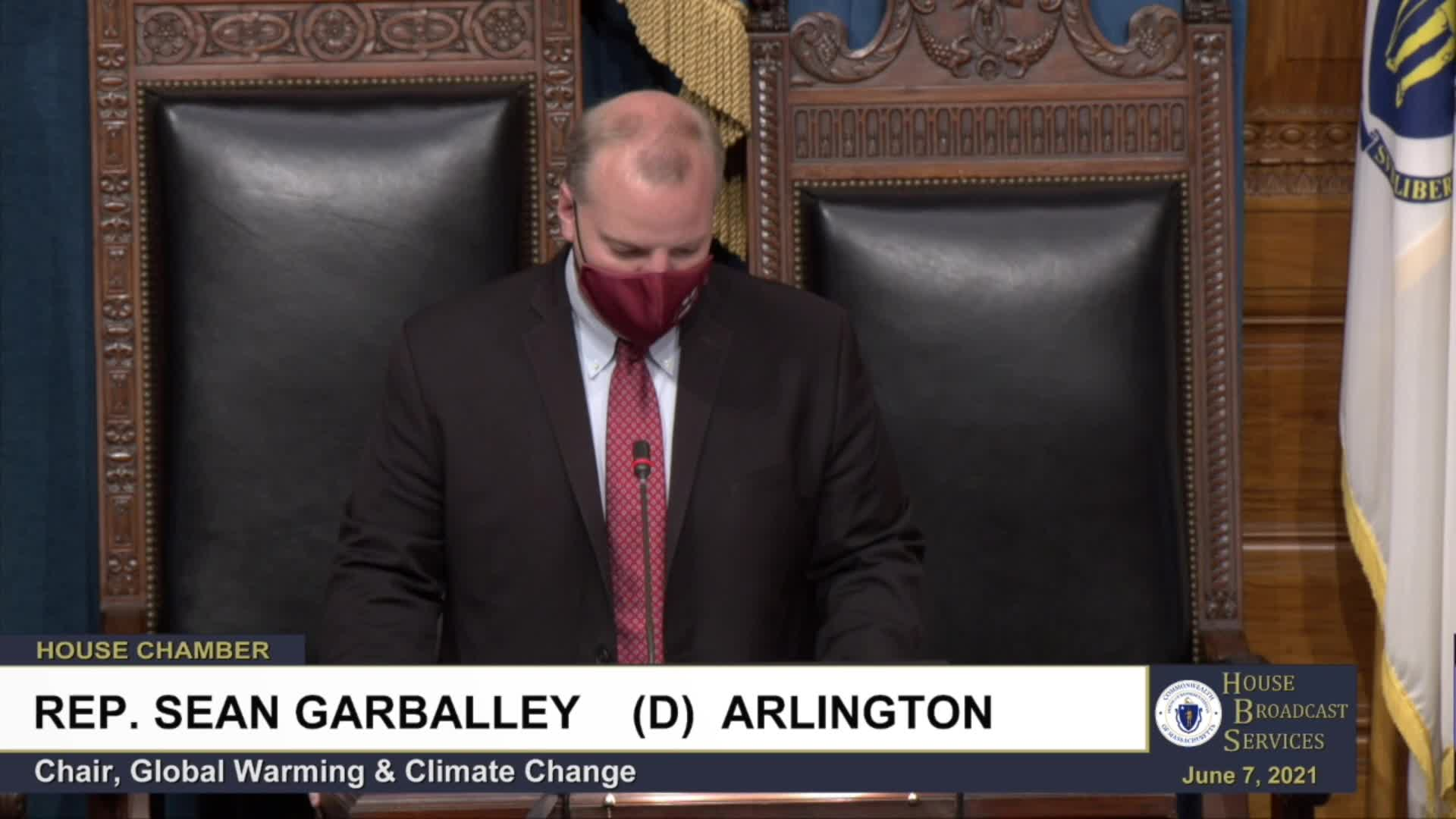 Thumbnail image for Commonwealth of Massachusetts State House.  House of Representatives, Informal Session, June 7, 2021.