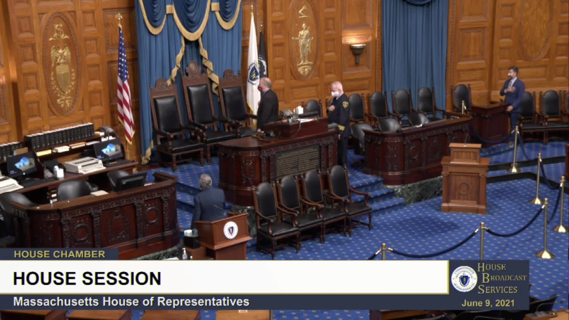 Thumbnail image for Commonwealth of Massachusetts State House.  House of Representatives, Informal Session, June 9, 2021.