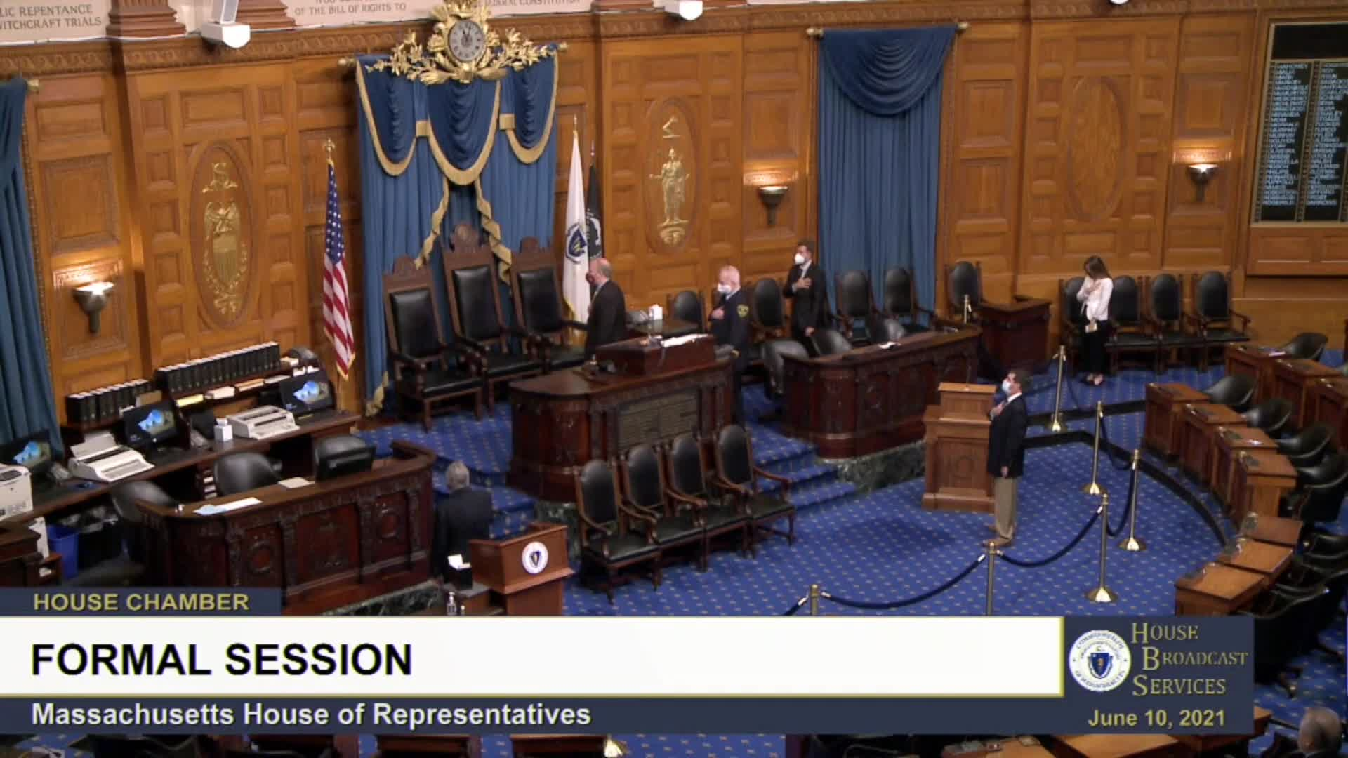 Thumbnail image for Commonwealth of Massachusetts State House.  House of Representatives, Formal Session, June 10, 2021.