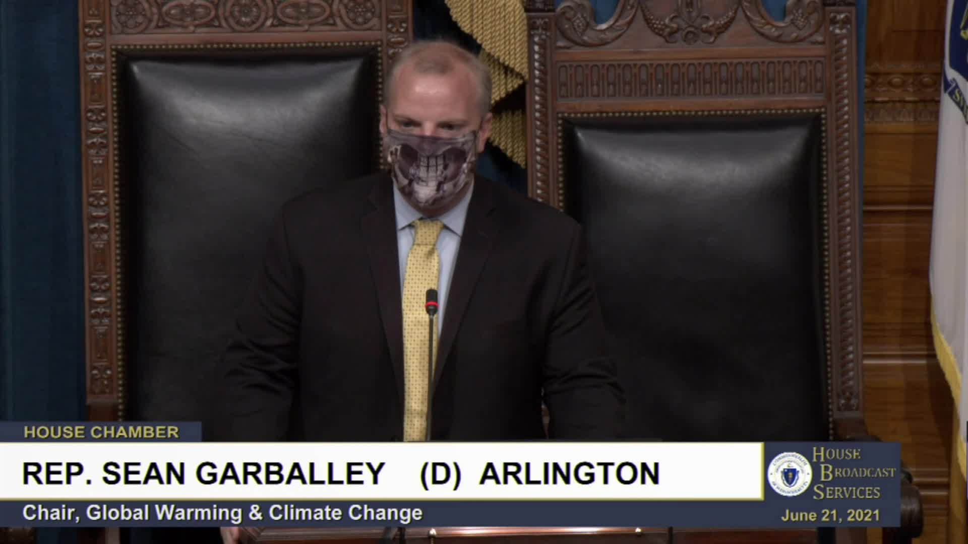 Thumbnail image for Commonwealth of Massachusetts State House.  House of Representatives, Informal Session, June 21, 2021.