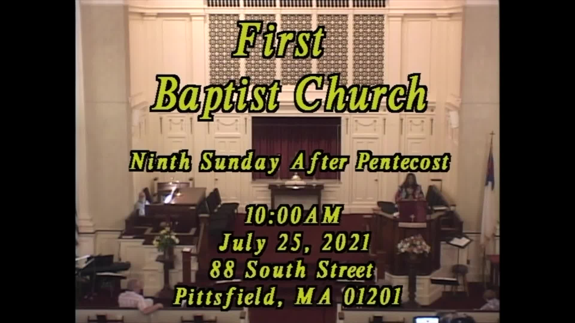 Thumbnail image for First Baptist Church of Pittsfield.  July 25, 2021.