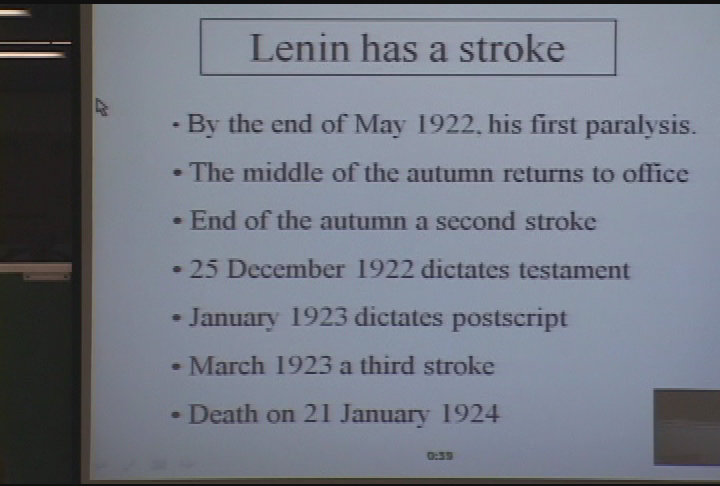 Thumbnail image for Osher Lifetime Learning Institute:  'Uncle Joe Stalin,' Class 3 of 6, April 28, 2008.