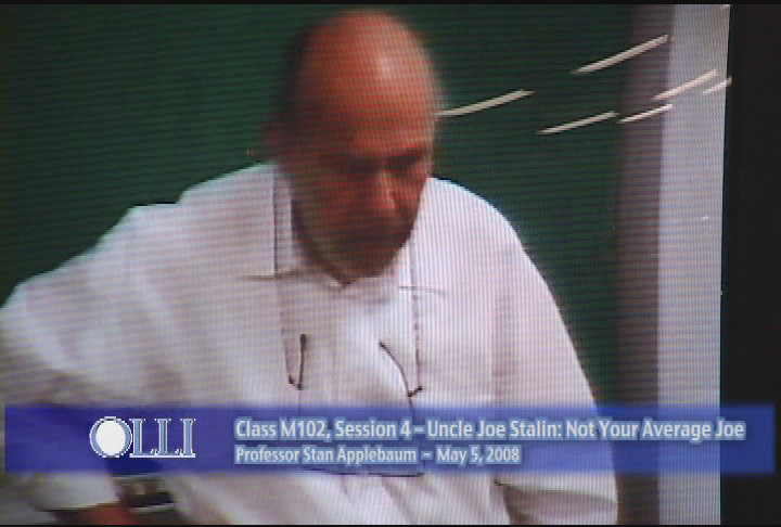 Thumbnail image for Osher Lifetime Learning Institute:  'Uncle Joe Stalin,' Class 4 of 6, May 5, 2008.