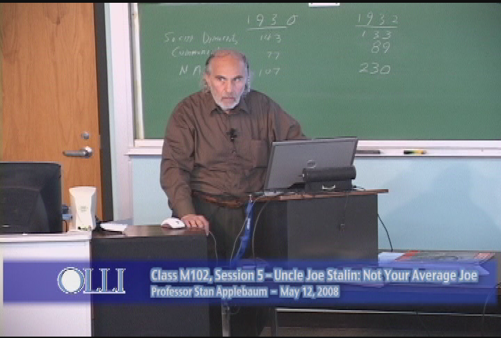 Thumbnail image for Osher Lifetime Learning Institute:  'Uncle Joe Stalin,' Class 5 of 6, May 12, 2008.