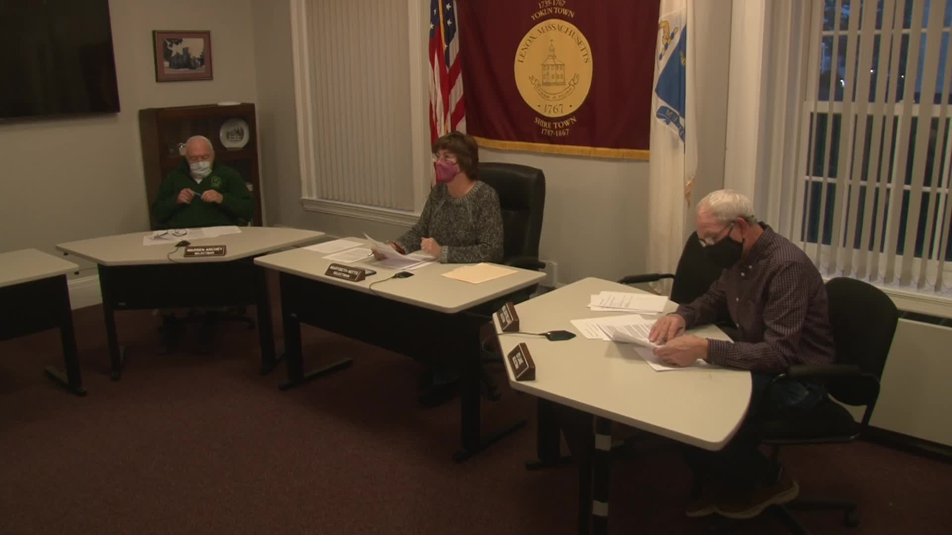 Thumbnail image for Town of Lenox Selectmen's Meeting, November 3, 2021.  LIVE, from Lenox Town Hall on CTSB Channel 1303, and streaming from ctsbtv.org/Channel 1303.