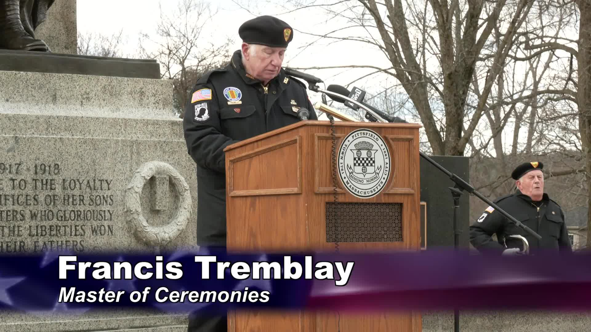 Thumbnail image for "Pearl Harbor Remembrance Ceremony, December 7, 2021, Veterans Memorial Park, South Street, Pittsfield, Massachusetts."