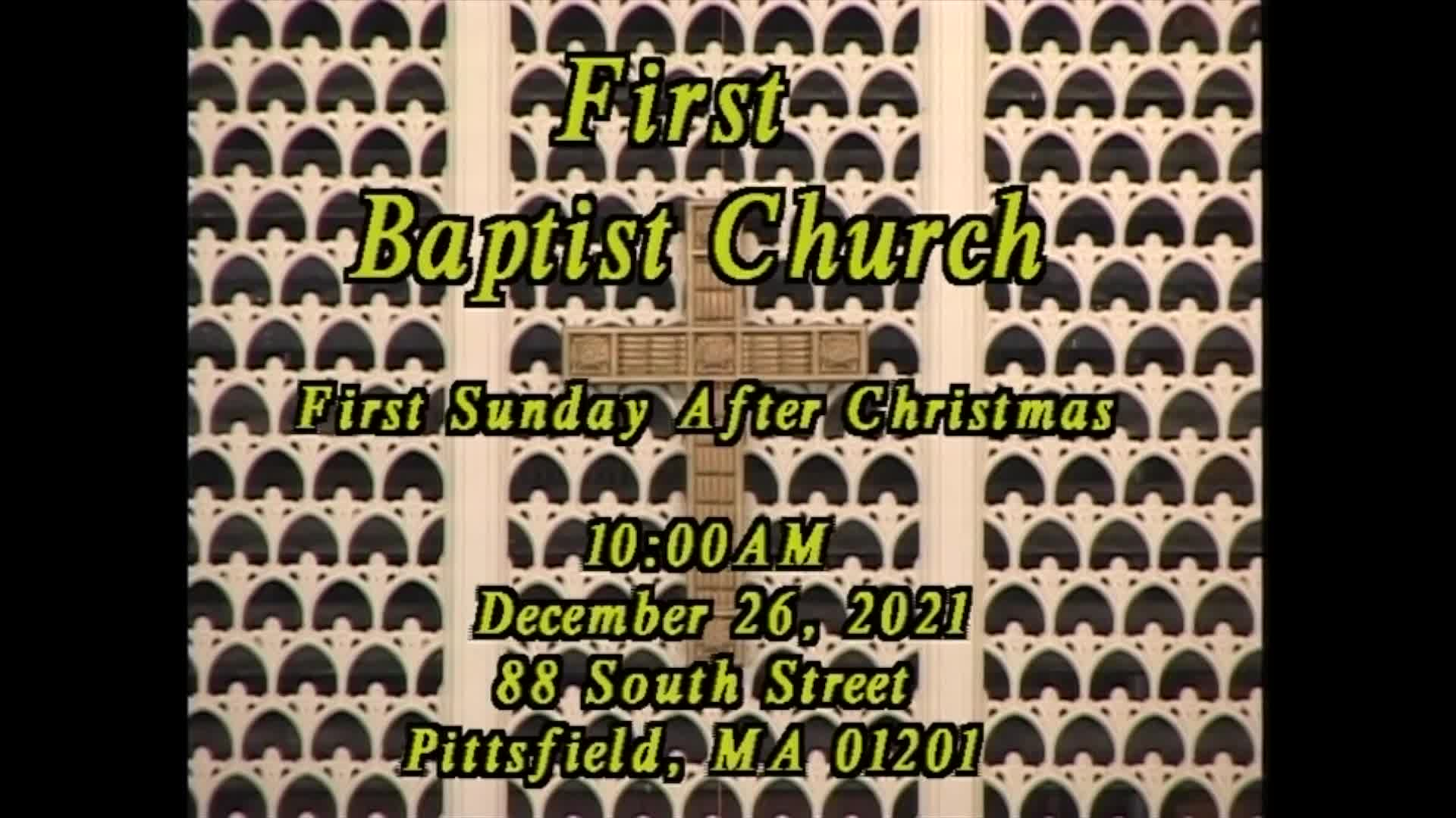 Thumbnail image for First Baptist Church of Pittsfield.  December 26, 2021.