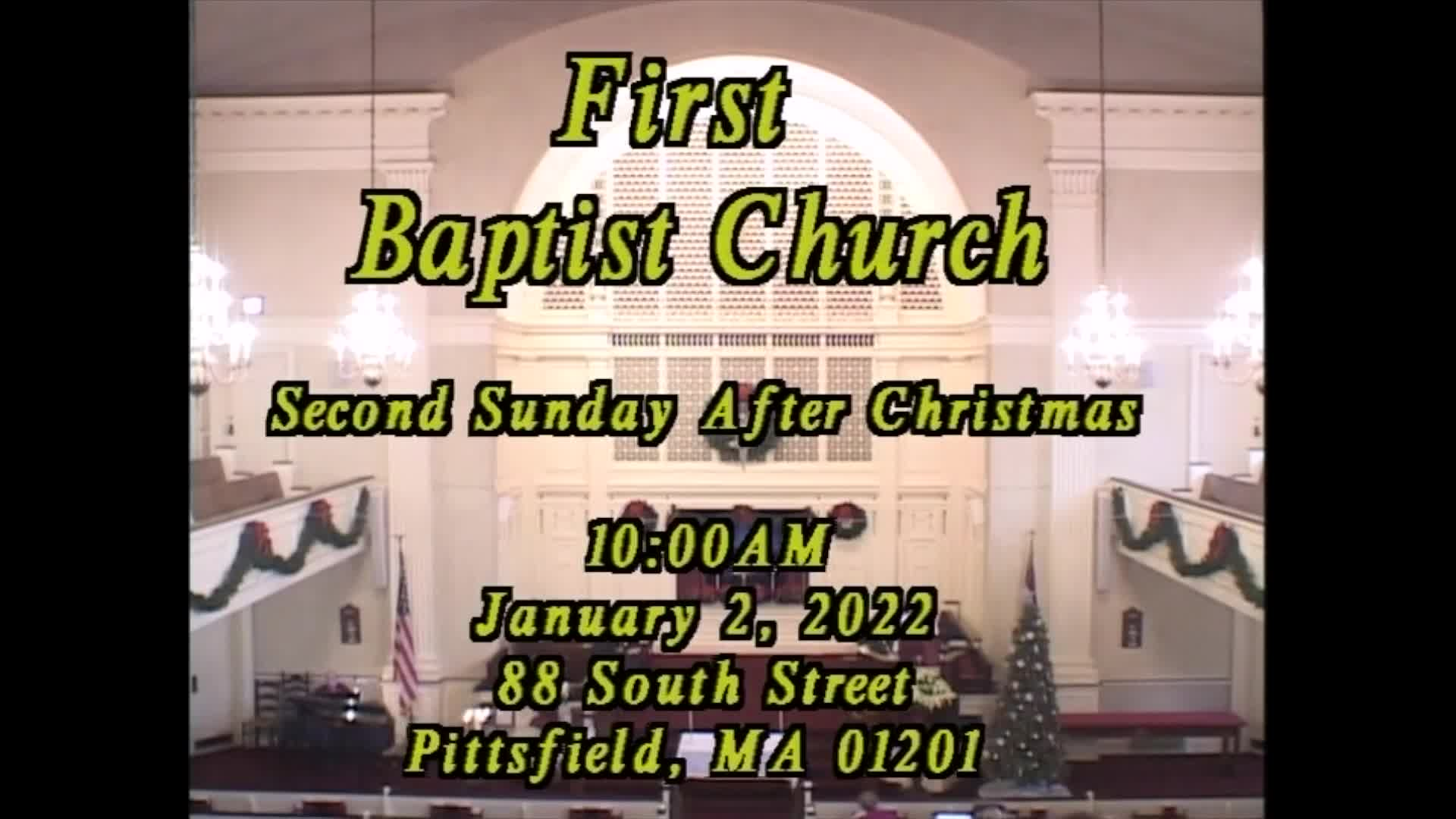 Thumbnail image for First Baptist Church of Pittsfield.  January 2, 2022.