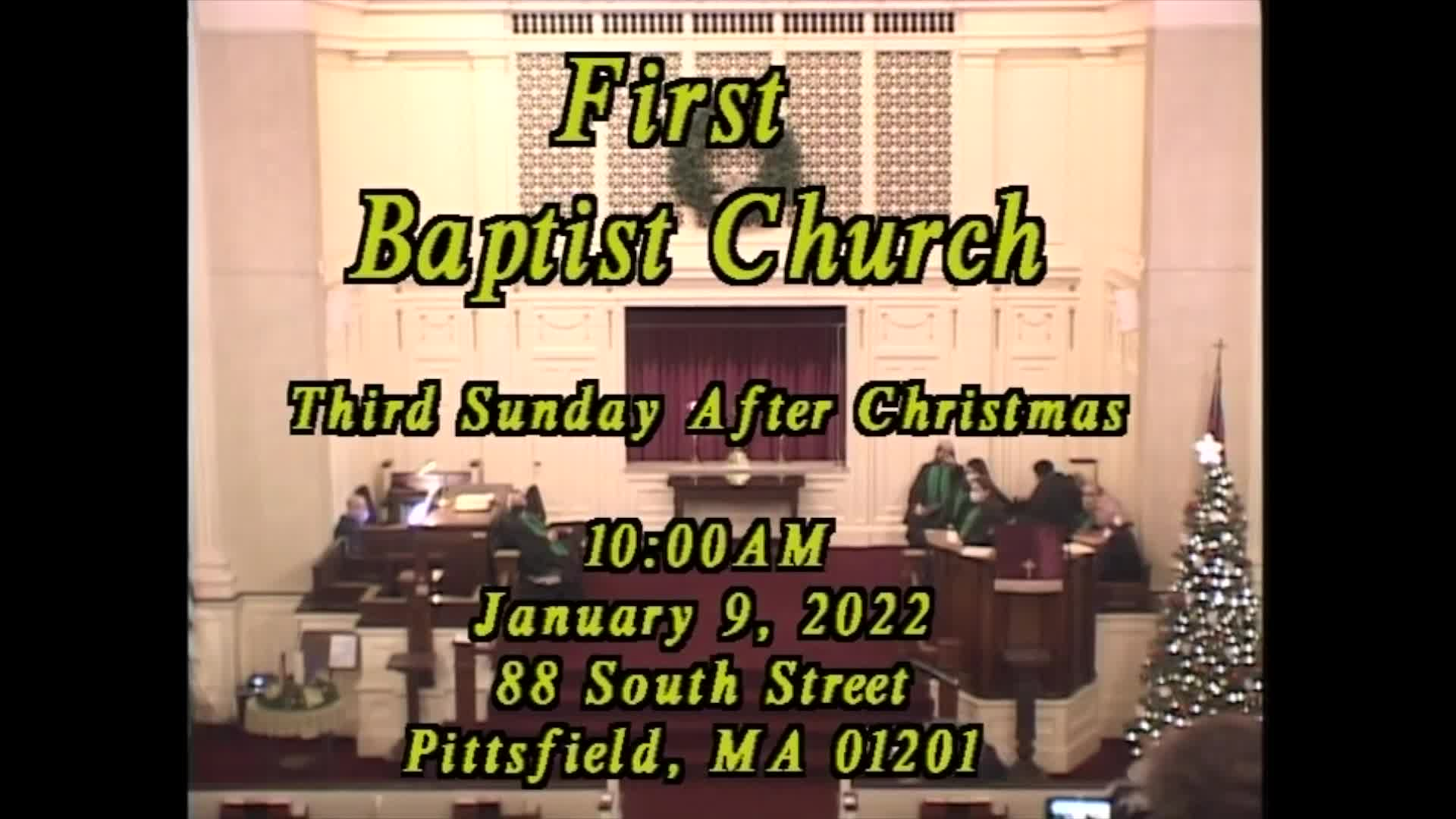 Thumbnail image for First Baptist Church of Pittsfield.  January 9, 2022.