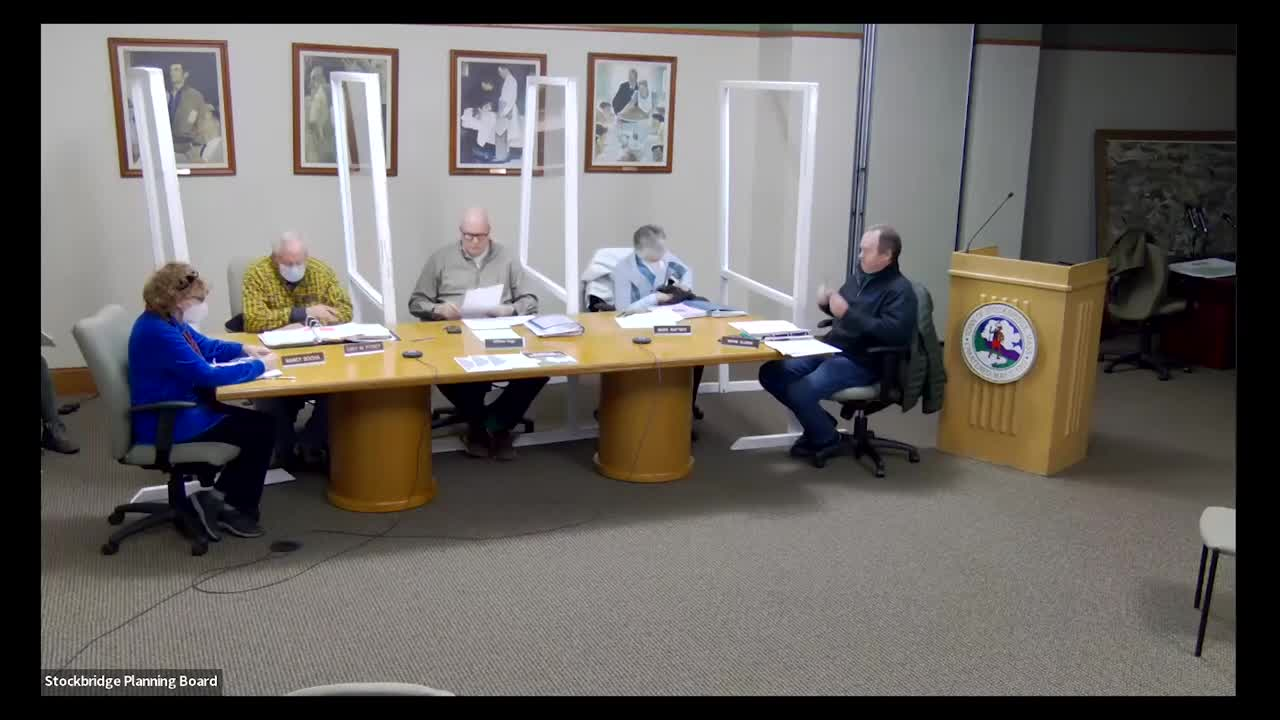 Thumbnail image for Town of Stockbridge Planning Board, February 15, 2022.