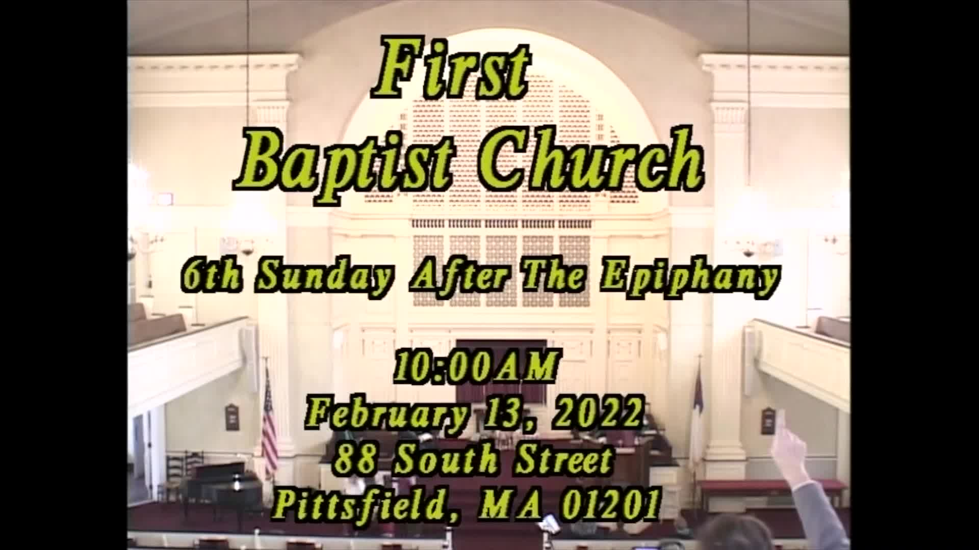 Thumbnail image for First Baptist Church of Pittsfield.  February 13, 2022.