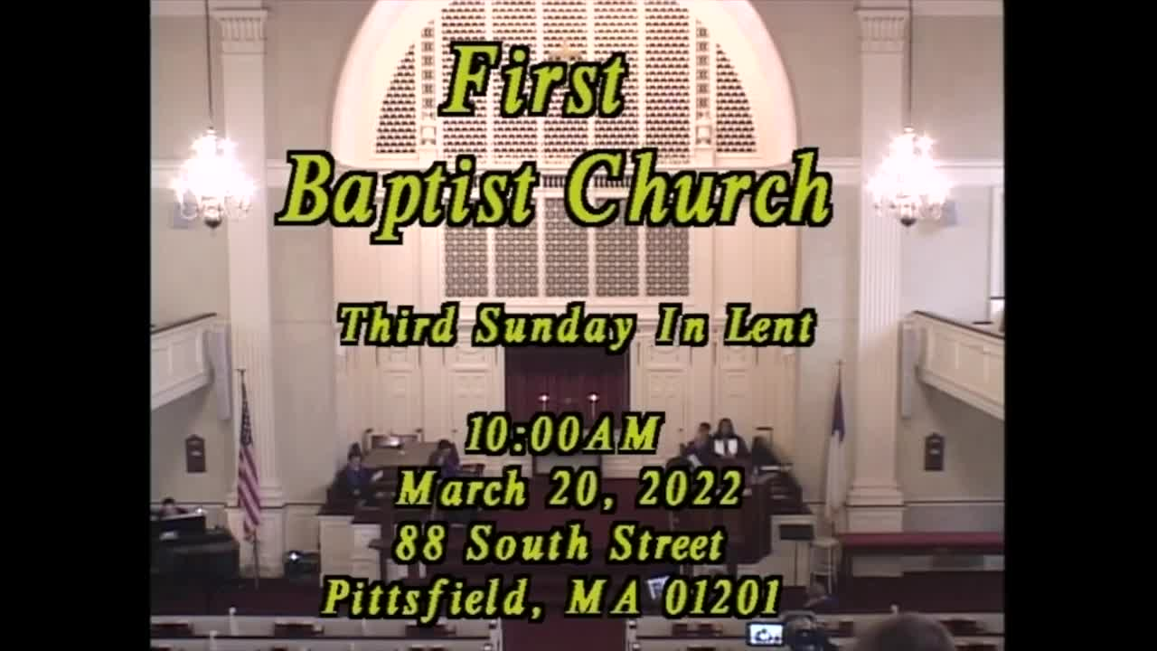Thumbnail image for First Baptist Church of Pittsfield.  March 20, 2022.