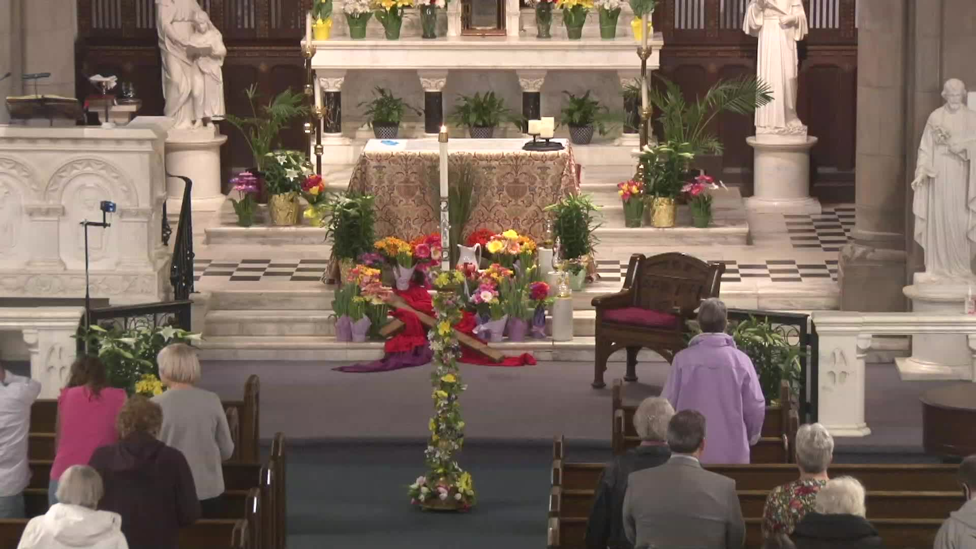 Thumbnail image for "Holy Mass - Easter Vigil," St. Ann’s, Lenox, Massachusetts.  April 16, 2022.