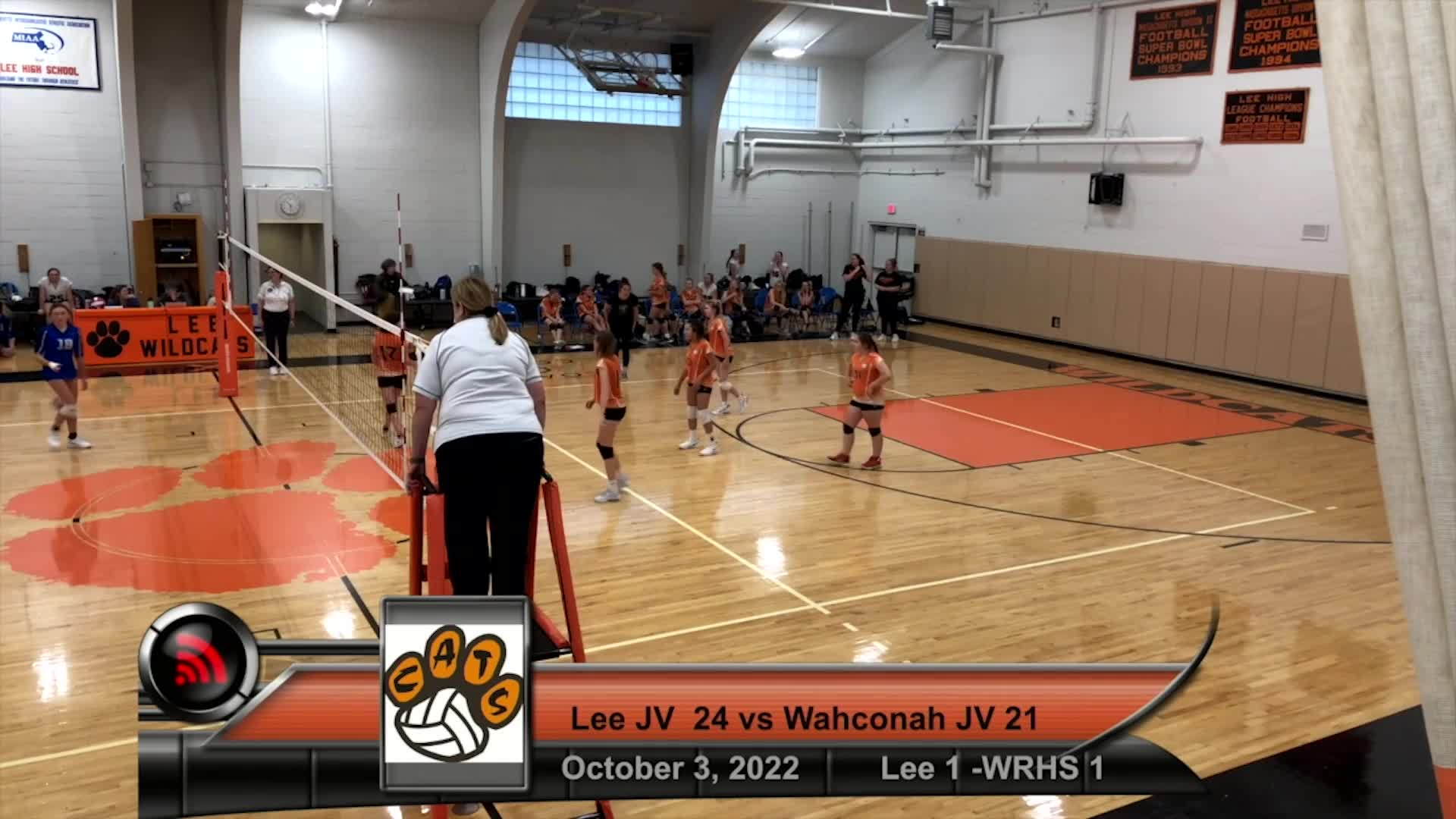 Thumbnail image for Sports Weekly presents:  Girls' Junior Varsity Volleyball, Wahconah Regional High School at Lee Middle & High School, October 3, 2022.