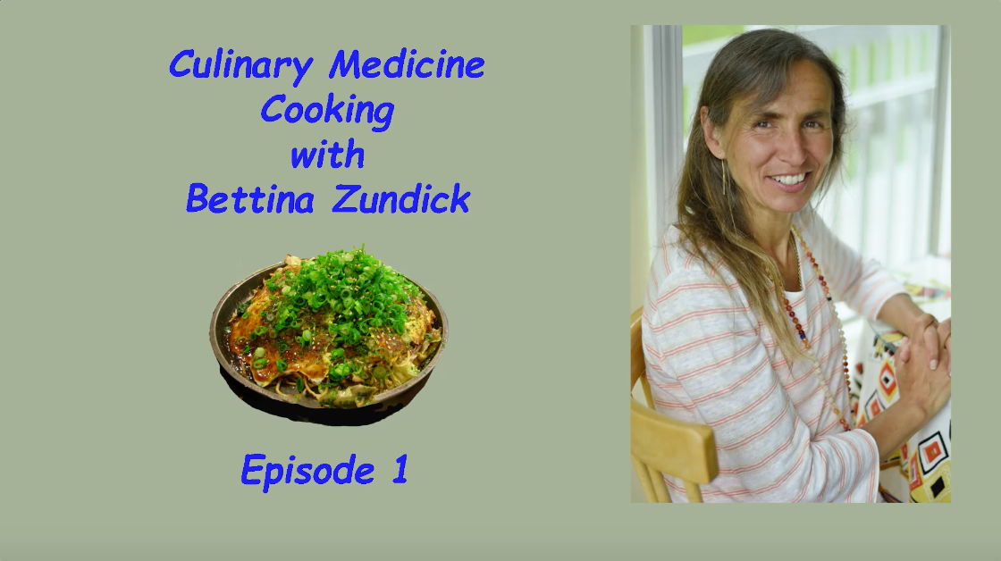 Thumbnail image for "Culinary Medicine cooking with Bettina.  Episode 01."